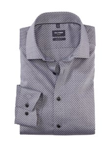 Olymp - Modern fit apdrukāts krekls ar apkakli - 68 BLACK | Stockmann