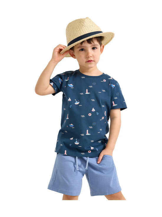 Lindex - T-paita - 2065 BLUE | Stockmann - photo 3