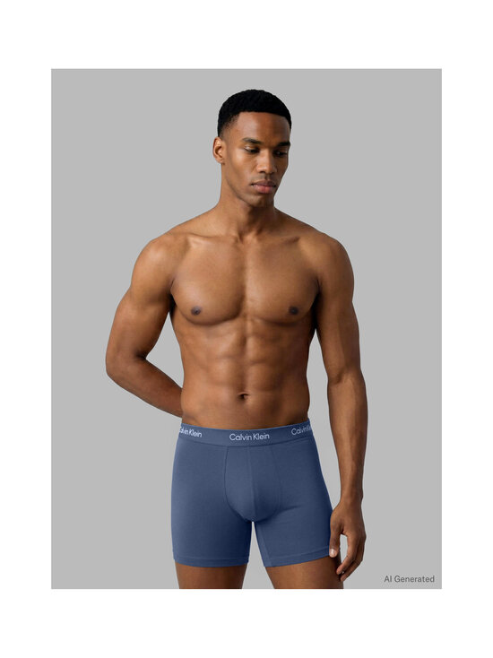 Calvin Klein Underwear - Bokseršorti 3-gab. - 8DF DRIFTWOOD/ MOONLIGHT BLUE/ FANFARE | Stockmann - photo 2