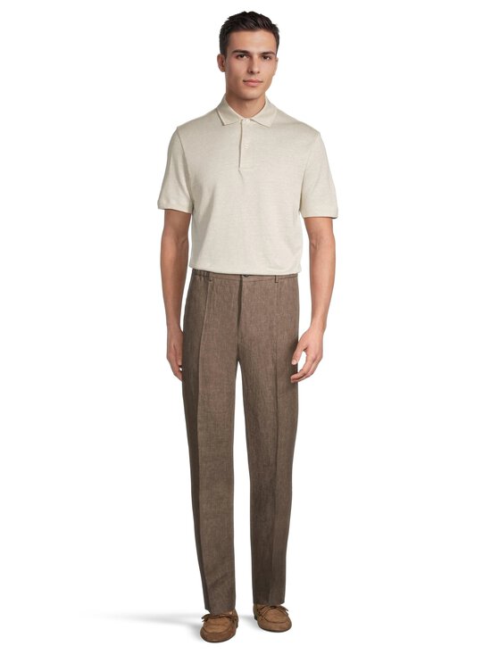 SLOWEAR - Straight Fit -pellavahousut - MARRONE MEDIO | Stockmann - photo 3