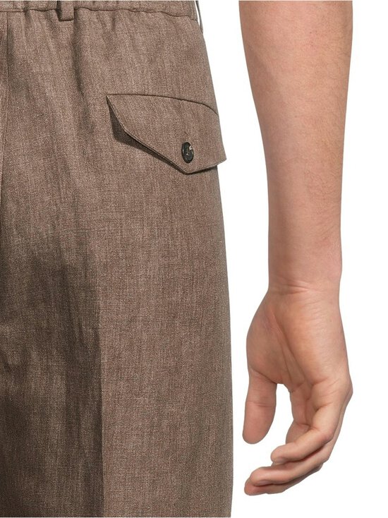 SLOWEAR - Straight Fit -pellavahousut - MARRONE MEDIO | Stockmann - photo 5