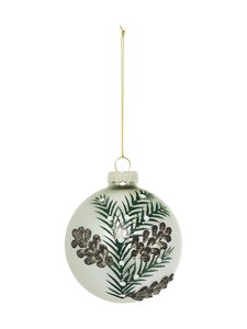 Casa Stockmann - Glass Ball Pine Corn -joulukoriste - CREAM | Stockmann
