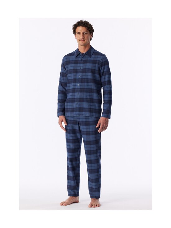 Schiesser - Flannel Check divdaļīga pidžama - 843 FADED DENIM | Stockmann - photo 2
