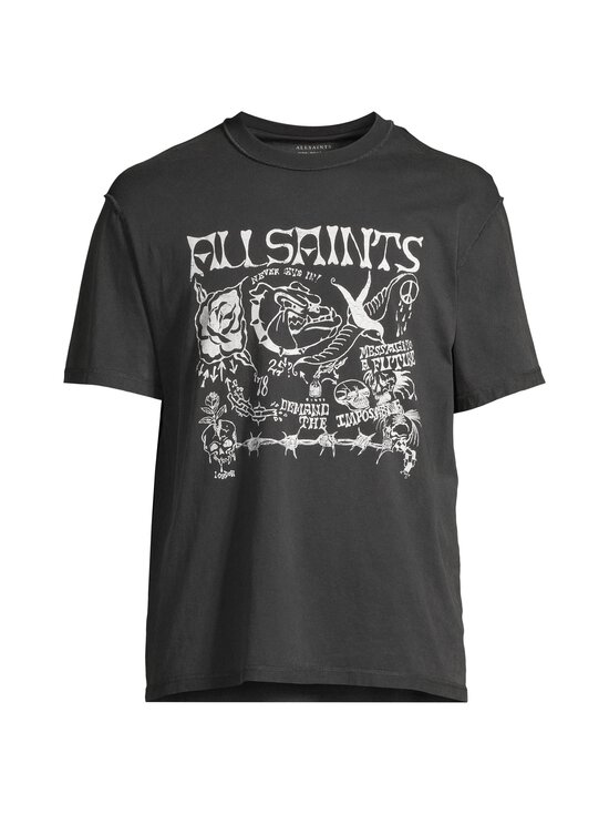 Allsaints - Chingford Crew t-paita - WASHED BLACK | Stockmann - photo 1