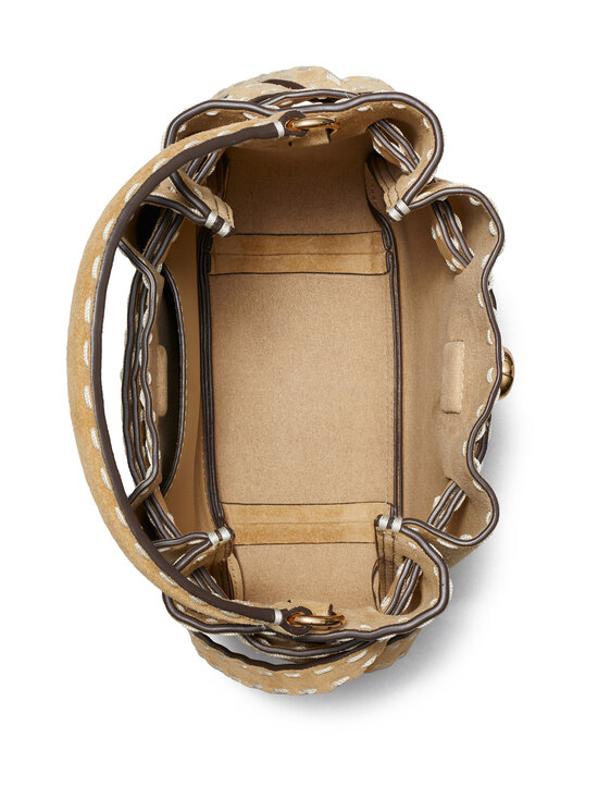 Tory Burch - Romy Suede Pick Stitch Mini Bucket soma - BUTTER | Stockmann - photo 3