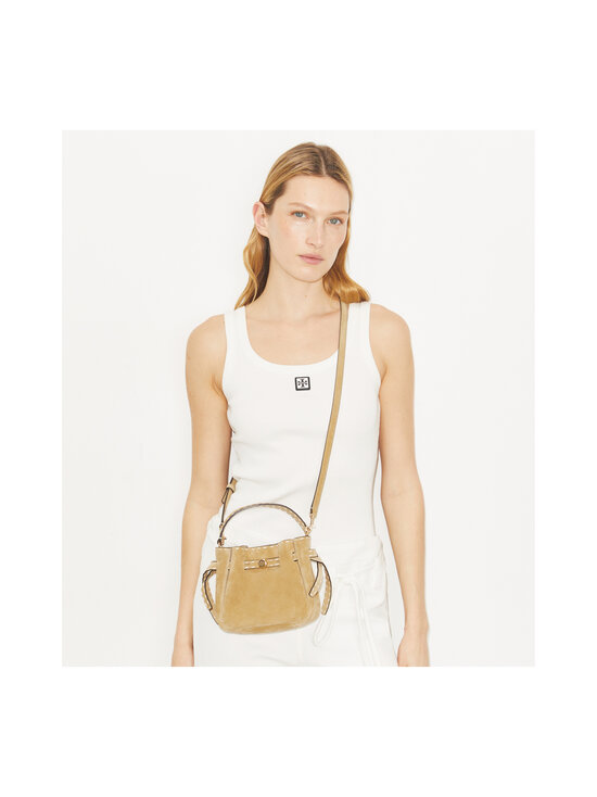 Tory Burch - Romy Suede Pick Stitch Mini Bucket soma - BUTTER | Stockmann - photo 5