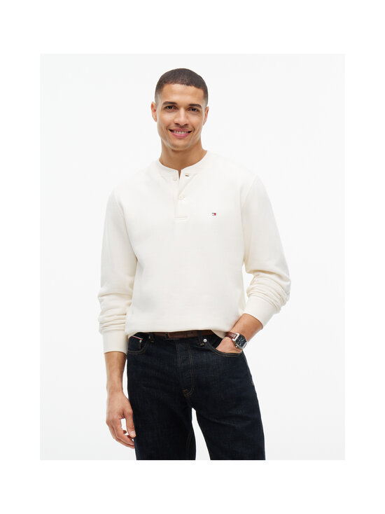 Tommy Hilfiger - Fleece Henley krekls - Z00 IVORY PETAL | Stockmann - photo 2