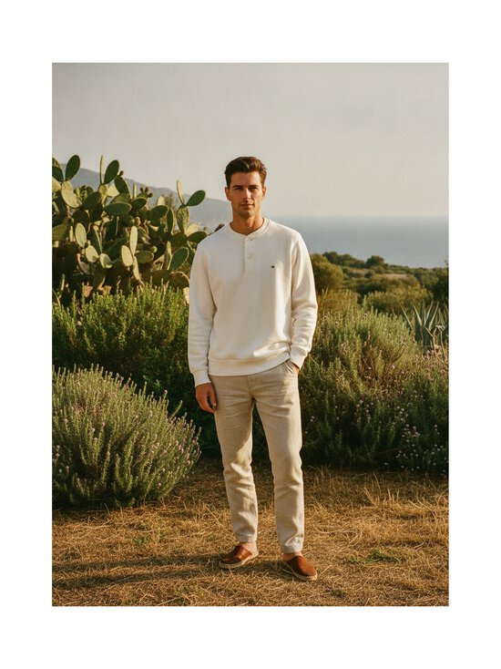Tommy Hilfiger - Fleece Henley krekls - Z00 IVORY PETAL | Stockmann - photo 6