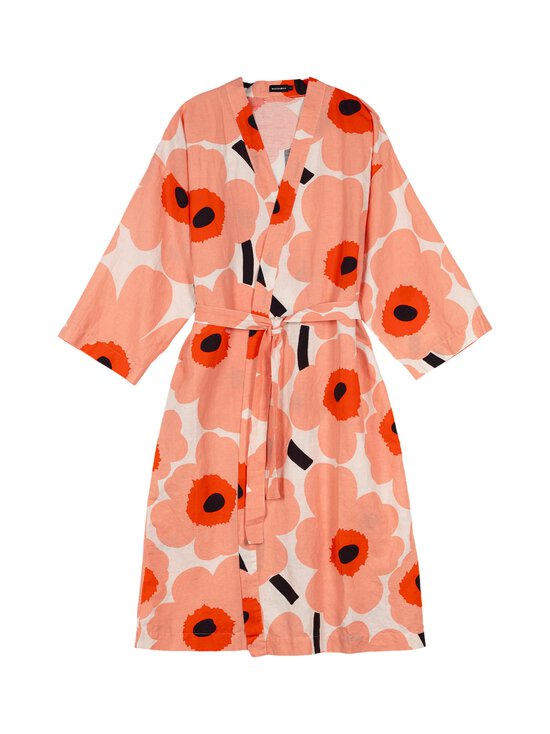 Marimekko - Unikko Home -aamutakki - 139 OFF WHITE,CORAL,OR.RED,CHARC. | Stockmann - photo 1