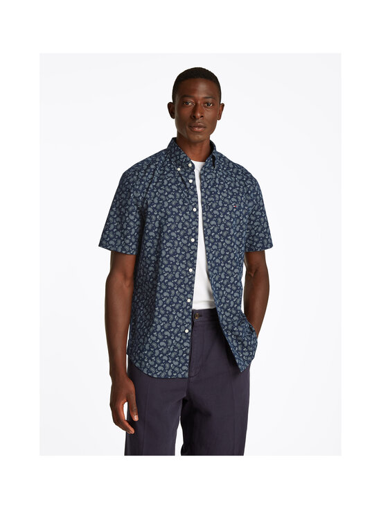 Tommy Hilfiger - Kokvilnas-lina krekls ar paisley rakstu - DAF NIGHT SKY | Stockmann - photo 5