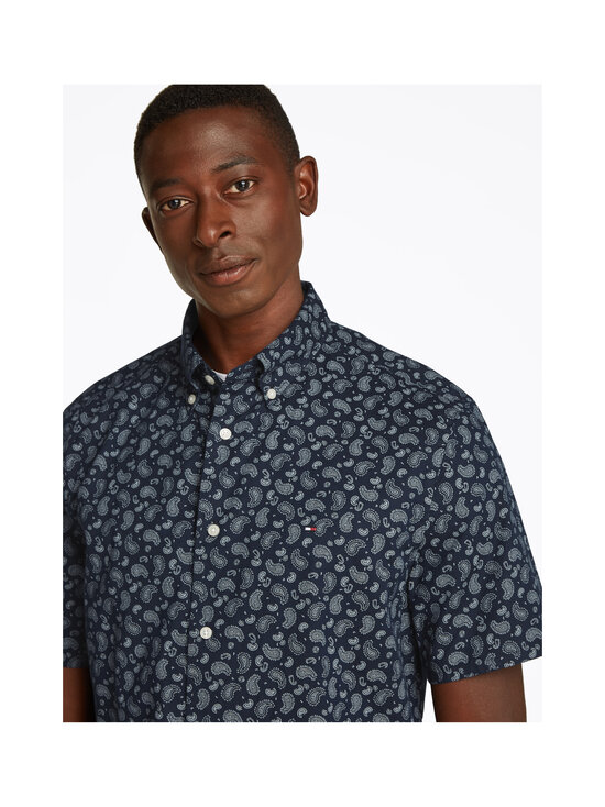 Tommy Hilfiger - Kokvilnas-lina krekls ar paisley rakstu - DAF NIGHT SKY | Stockmann - photo 6