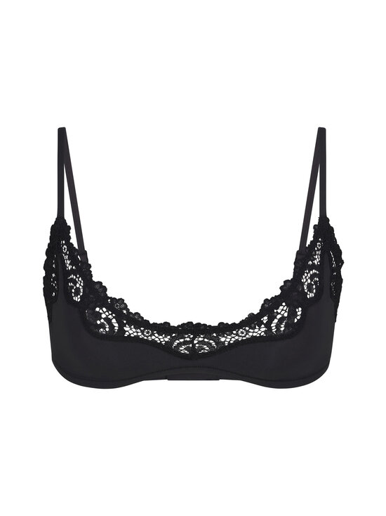 SKIMS - Fits Everybody Lace Scoop Bralette -rintaliivit - ONYX | Stockmann - photo 1