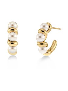 Edblad - Margot Hoops S - kullatut helmikorvakorut - GOLD | Stockmann