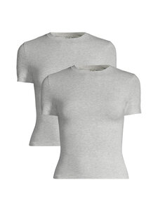 SKIMS - Cotton Jersey t-paita 2-pack - LIGHT HEATHER GREY | Stockmann