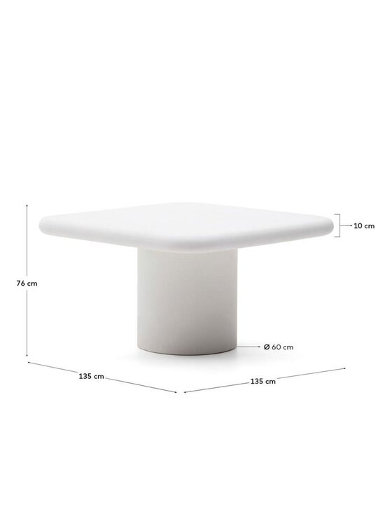 Kave Home - Addaia-ruokapöytä - VALKOINEN | Stockmann - photo 9