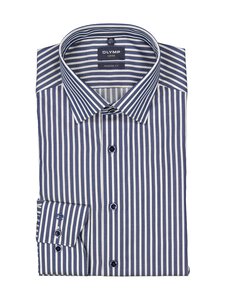 Olymp - Modern Fit Extra Long Sleeve Stripe -kauluspaita, erikoispitkät hihat - 18 MARINE | Stockmann