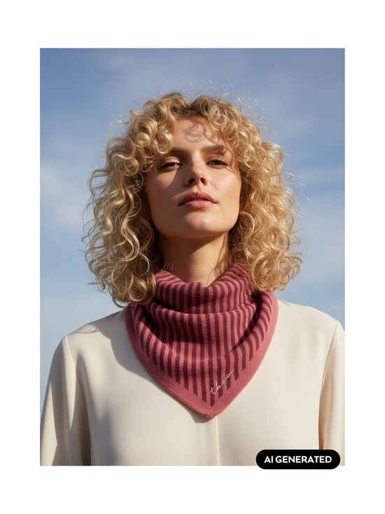 TBCo - Small Merino Wool Triangle -huivi - BERRY | Stockmann - photo 3