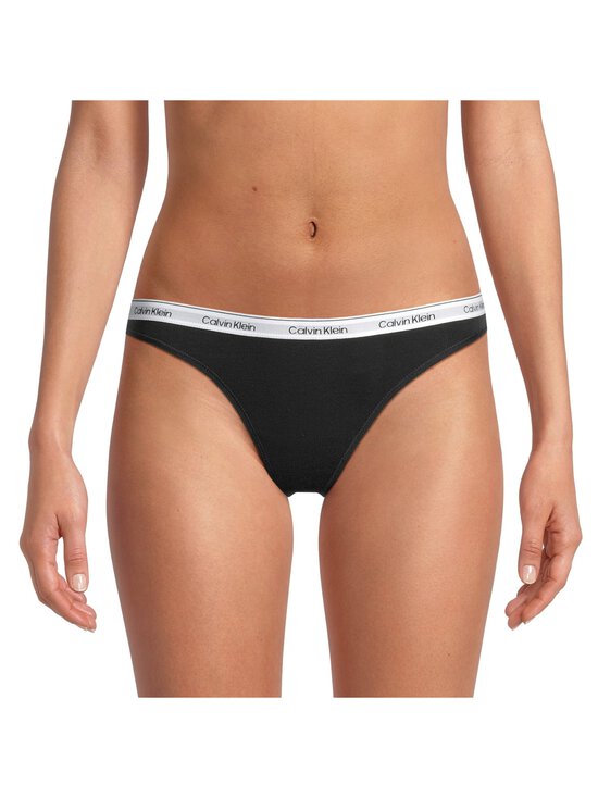 Calvin Klein Underwear - Thong-alushousut 3-pack - 31U BLACK/GREY HEATHER/TURF | Stockmann - photo 2