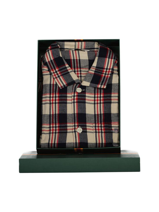 GANT - Rūtaina flaneļa pidžama - 630 RUBY RED | Stockmann - photo 1