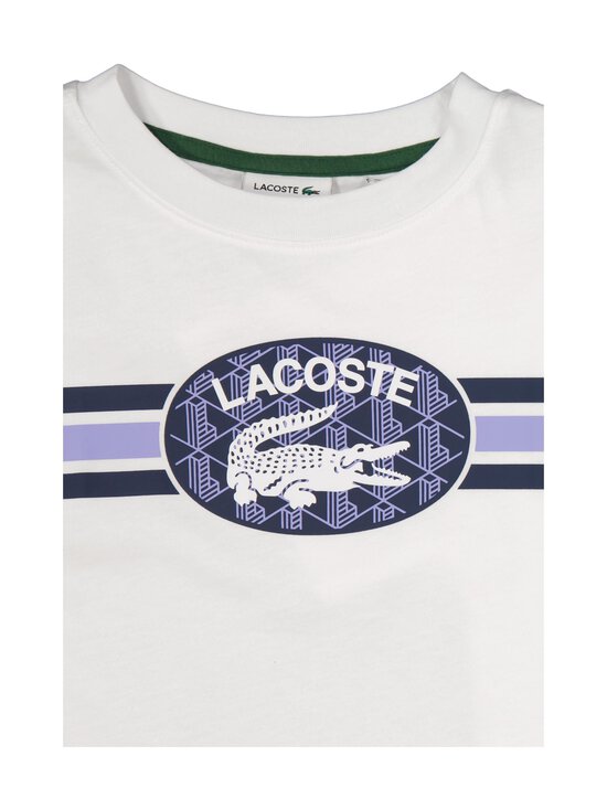 Lacoste - Striped Logo t-krekls - W8L BLANC | Stockmann - photo 3