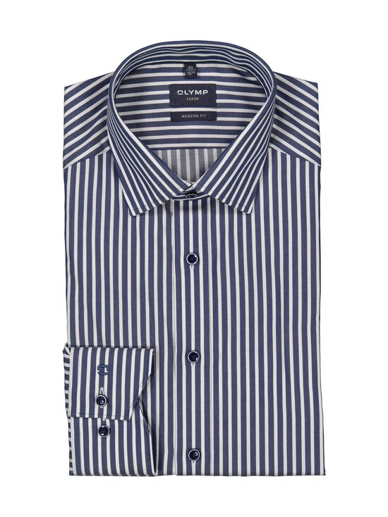 Olymp - Modern Fit Stripe -kauluspaita - 18 MARINE | Stockmann - photo 1
