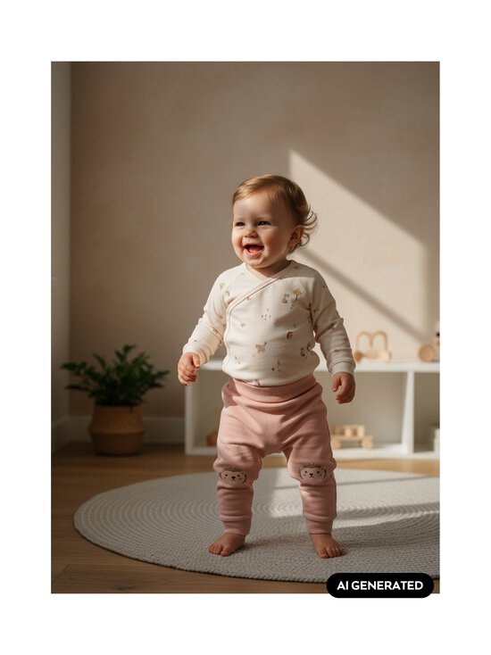 Lindex - Wrap Bodysuit & Joggers -vaatesetti - 8160 PINK | Stockmann - photo 3