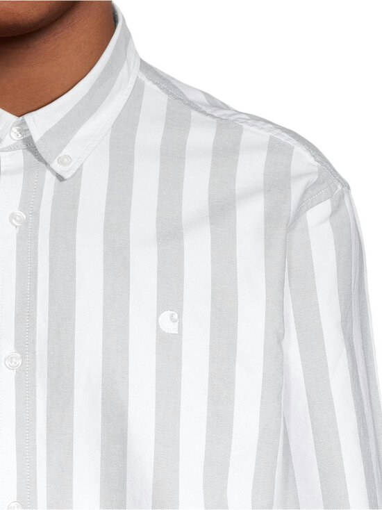Carhartt WIP - Dillion Oxford Loose Fit -kauluspaita - 2SNXX DILLION STRIPE PARK / WHITE - photo 4 Carhartt WIP - Dillion Oxford Loose Fit -kauluspaita - 2SNXX DILLION STRIPE PARK / WHITE | Stockmann - photo 4