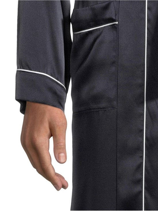 Cap Horn loungewear - Nathan Silk zīda halāts - DK.NAVY | Stockmann - photo 4