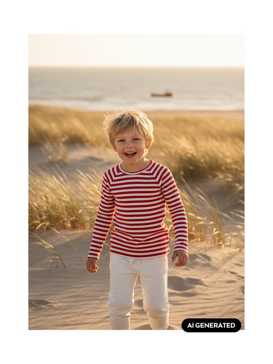 Metsola - Striped Rib krekls - POPPY / VANILLA | Stockmann - photo 2