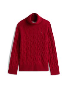 Tommy Hilfiger - Kampsun Wool Cable Roll - XIT REGATTA RED | Stockmann