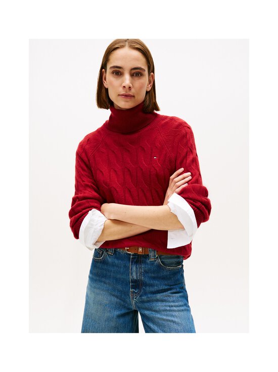 Tommy Hilfiger - Wool Cable Roll džemperis - XIT REGATTA RED | Stockmann - photo 4