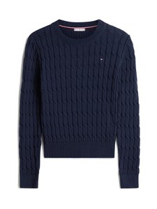 Tommy Hilfiger - Palmikkoes kampsun Cable Mid - C1G DARK NIGHT NAVY | Stockmann