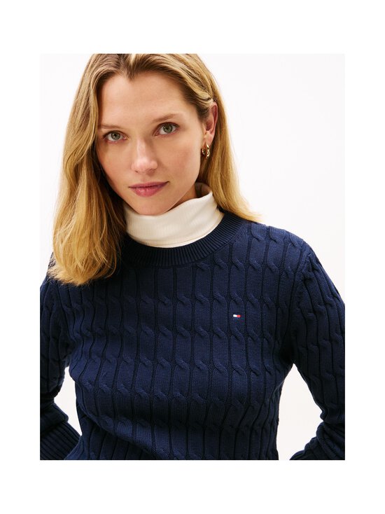 Tommy Hilfiger - Palmikkoes kampsun Cable Mid - C1G DARK NIGHT NAVY | Stockmann - photo 5