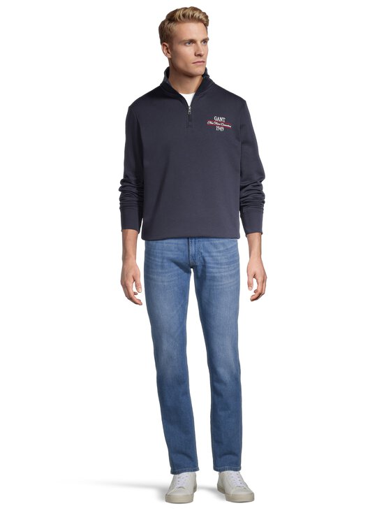 GANT - Kapuutsiga pusa Graphic Half Zip - 433 EVENING BLUE | Stockmann - photo 2