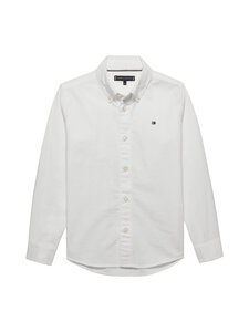 Tommy Hilfiger - Flag Oxford -kauluspaita - YBR WHITE | Stockmann