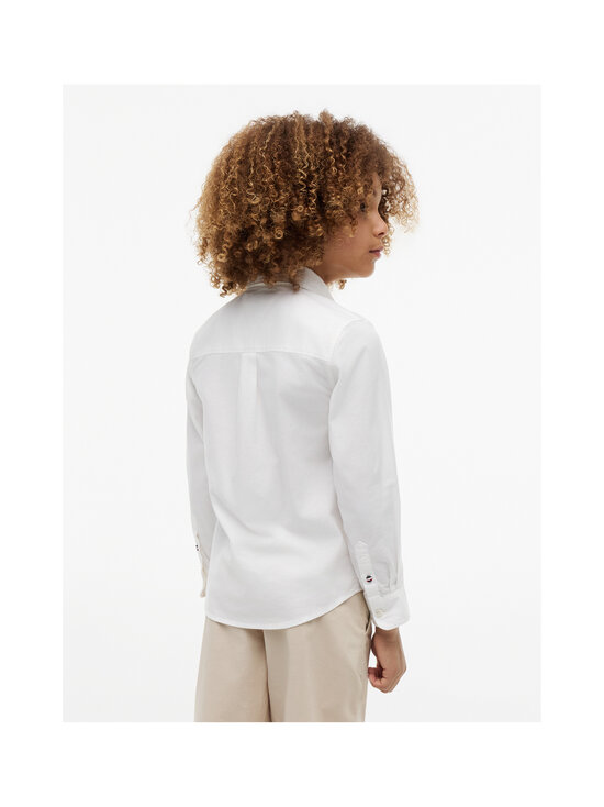 Tommy Hilfiger - Flag Oxford -kauluspaita - YBR WHITE | Stockmann - photo 4
