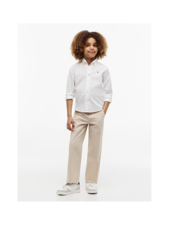Tommy Hilfiger - Flag Oxford -kauluspaita - YBR WHITE | Stockmann - photo 6