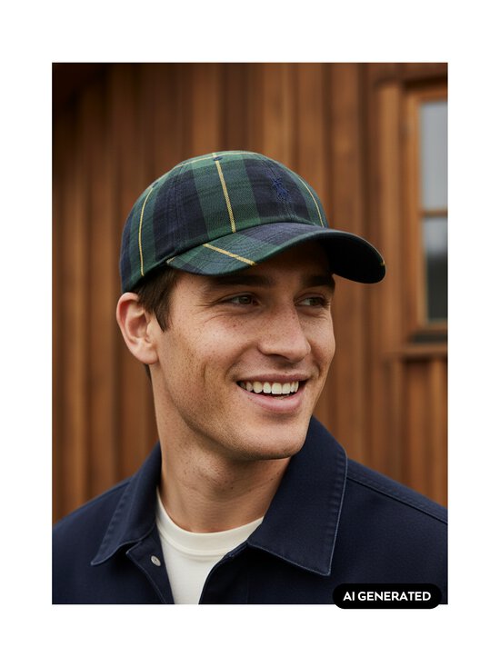 Polo Ralph Lauren - Nokamüts Woven - 001 GREEN NAVY MULTI | Stockmann - photo 4