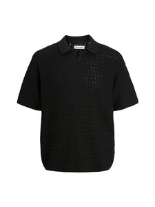 Jack & Jones - JjHudson Split Neck -neulepaita - BLACK | Stockmann