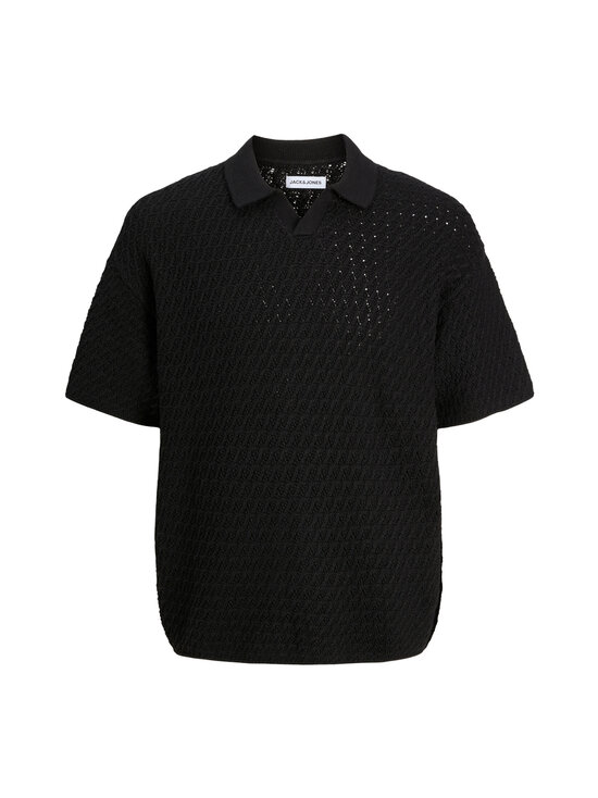 Jack & Jones - JjHudson Split Neck -neulepaita - BLACK | Stockmann - photo 1