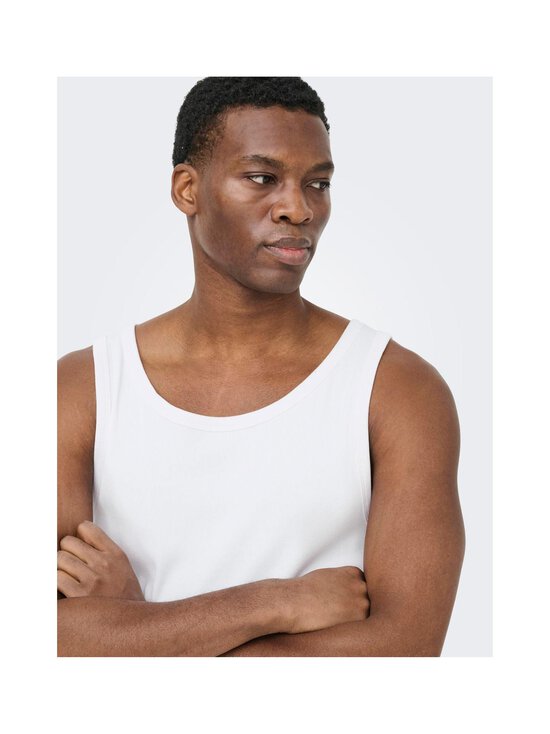 Only & Sons - OnsTanner Tank -toppi - BRIGHT WHITE | Stockmann - photo 6
