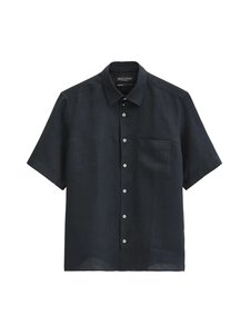 Marc O'Polo - Lühikeste varrukatega triiksärk Kent Collar - 4131 DARK NAVY | Stockmann