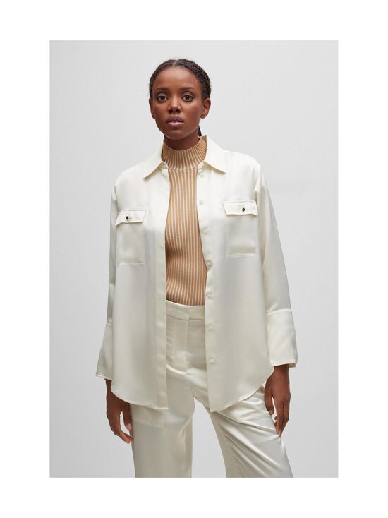 BOSS - Besatina-paitapusero - 118 OPEN WHITE | Stockmann - photo 3