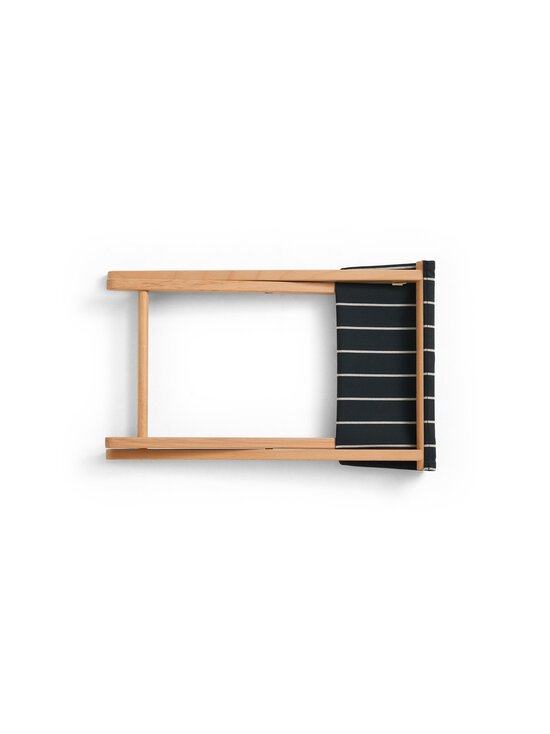 HAY - Outdoor Market Beige Stripe -taittojakkara - BLACK WITH BEIGE STRIPE | Stockmann - photo 2