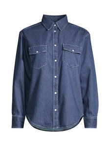 GANT - Teksasärk Pocket Denim - 961 DARK BLUE WORN IN | Stockmann