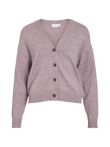 Vila - Viril V-neck -neuletakki - TOADSTOOL DETAIL:LIGHT MELANGE | Stockmann