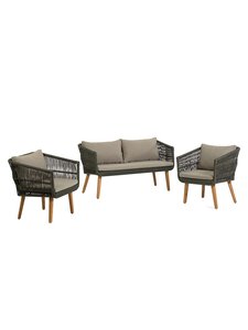 Kave Home - Inti-sohvaryhmä vihreä punos - GREEN | Stockmann