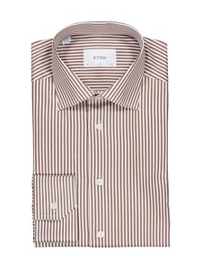 Eton - Slim Fit Bengal Striped Signature Twill -kauluspaita - 57 RED | Stockmann