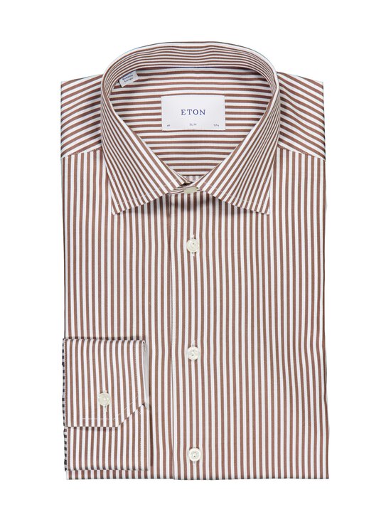 Eton - Slim Fit Bengal Striped Signature Twill -kauluspaita - 57 RED | Stockmann - photo 1