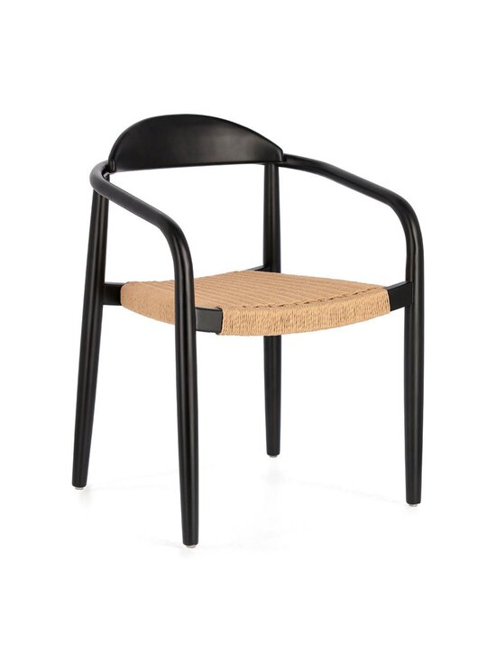Kave Home - Nina-tuoli - MUSTA,LUONNONVÄRINEN | Stockmann - photo 1